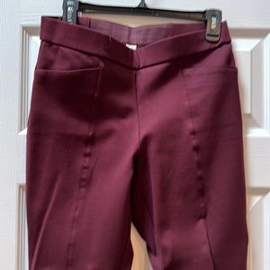 Anne Klein M burgundy stretch/dress pants